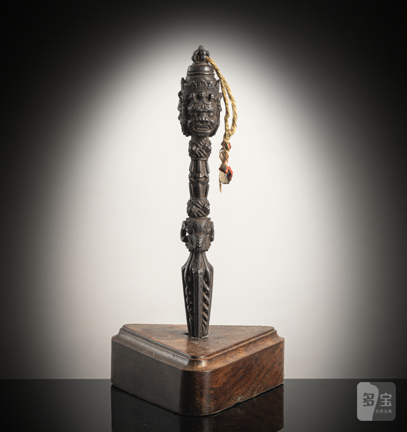 AN IRON RITUAL DAGGER, PHURBU